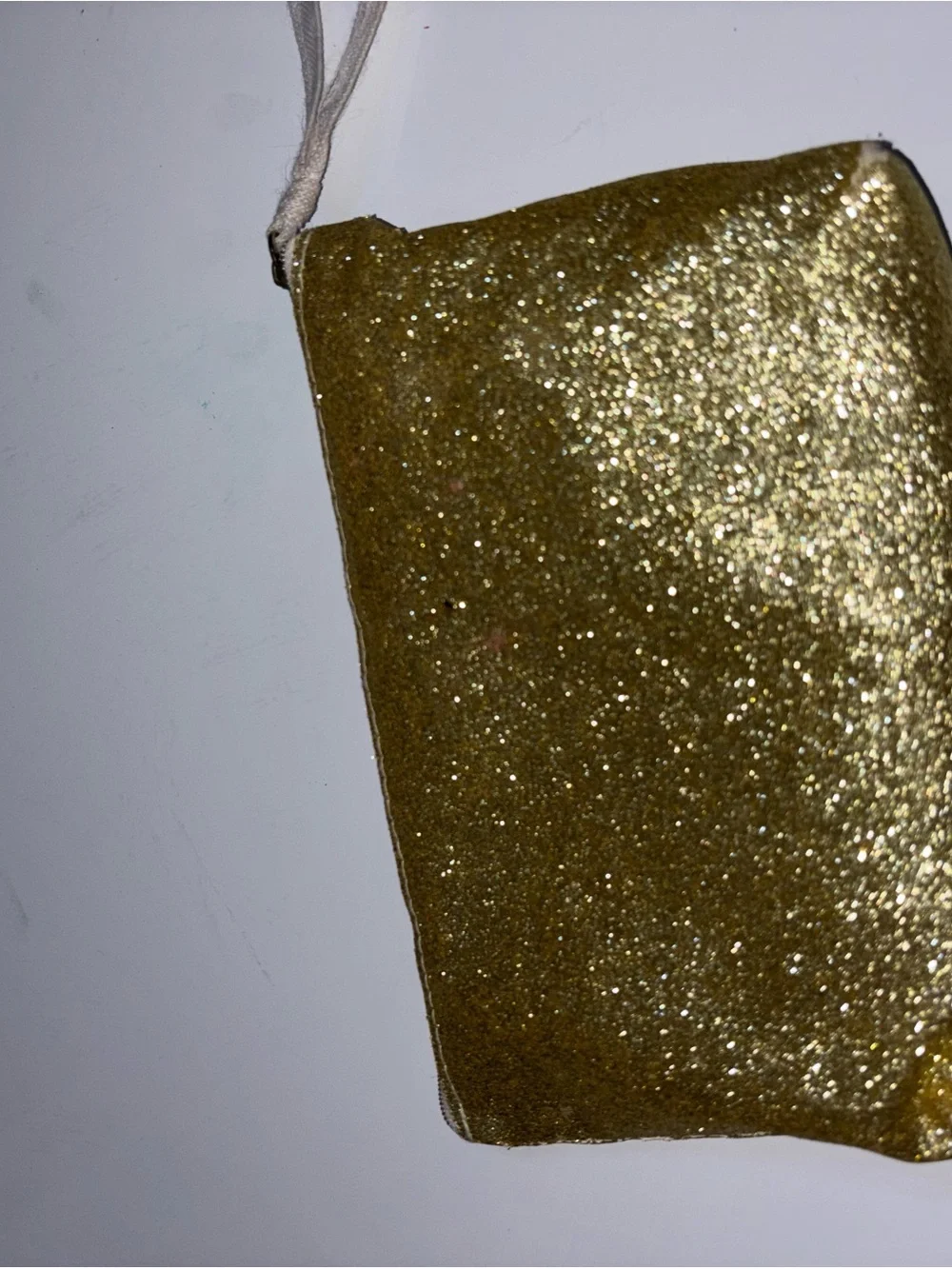 Gold Glitter 'Dream Big' Zip Pouch - Women Accessories